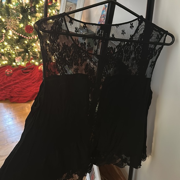 BLACK LACE TANK TOP BLOUSE SZ LG NEW - Picture 6 of 7